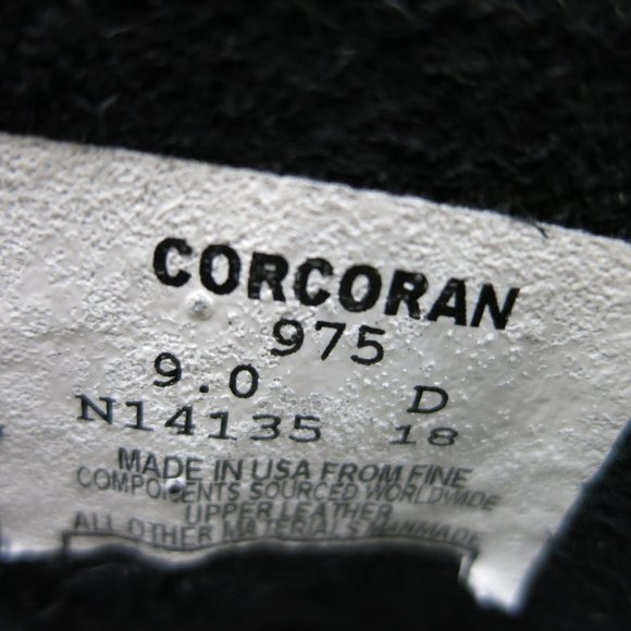 Corcoran 10" Leather Jump Boots Men's Tactical Footwear Cap Toe Boot Shoes Sz 9 - Picture 7 of 8